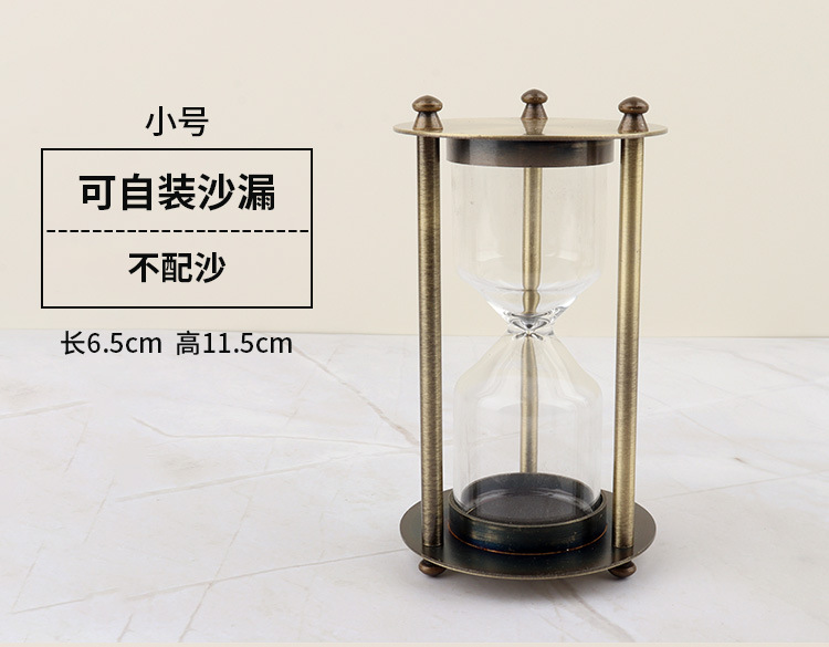 The 2022 new products can be self-installed with a metal hourglass, creative hourglass, metal handicrafts, ornaments and timers pic 7