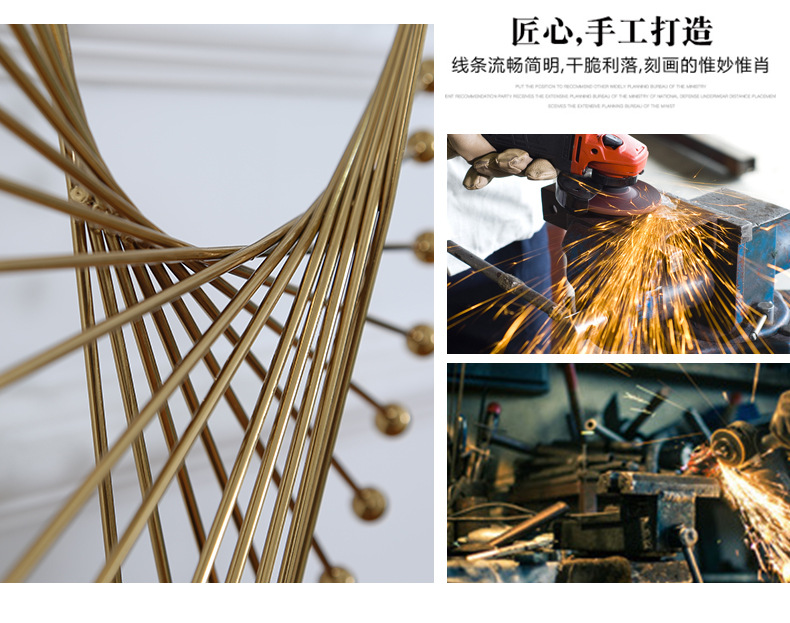 Cross-border light luxury metal flying eagle decorative items, creative living room TV cabinet, entrance hall, housemoving gifts, gift handicrafts wholesale pic 12