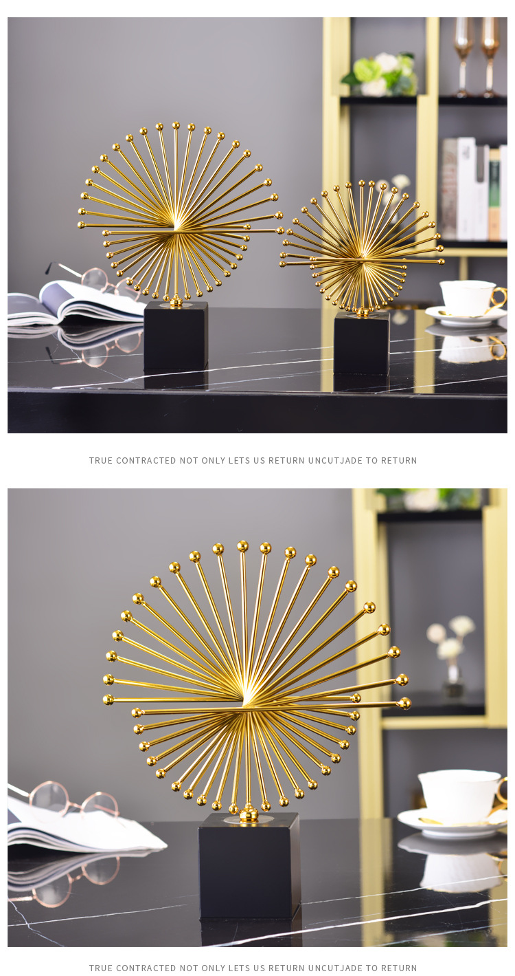 European-style creative light luxury metal decorative items, high-end decoration for home living rooms, gifts and handicrafts wholesale factory pic 6