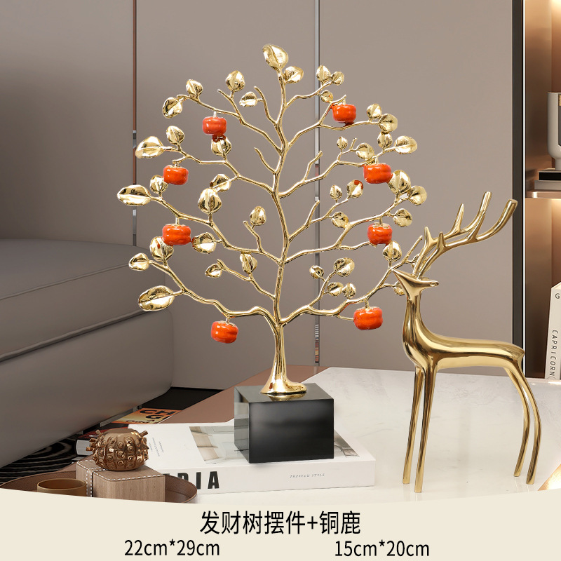 Persimmon ornaments with a sense of luxury, high-end living room, home, new house gifts, decorations and handicrafts factory