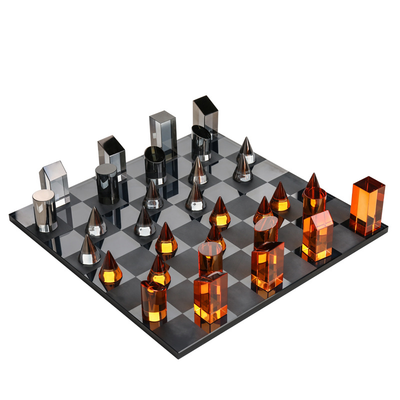Wholesale of high-end European-style light luxury crystal chess ornaments and small decorative handicrafts for home living rooms Application Scenario