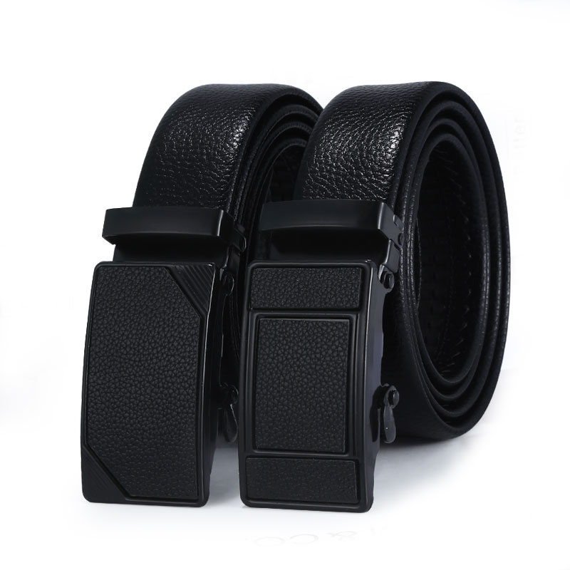 Factory direct sales of men's automatic buckle casual belts, popular items at street stalls, gift belts, wholesale in stock Specification image