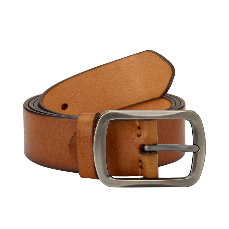 Men's casual leather top layer, cowhide belt, genuine leather men's retro and unique cowhide belt, simple and versatile wholesale Application Scenario