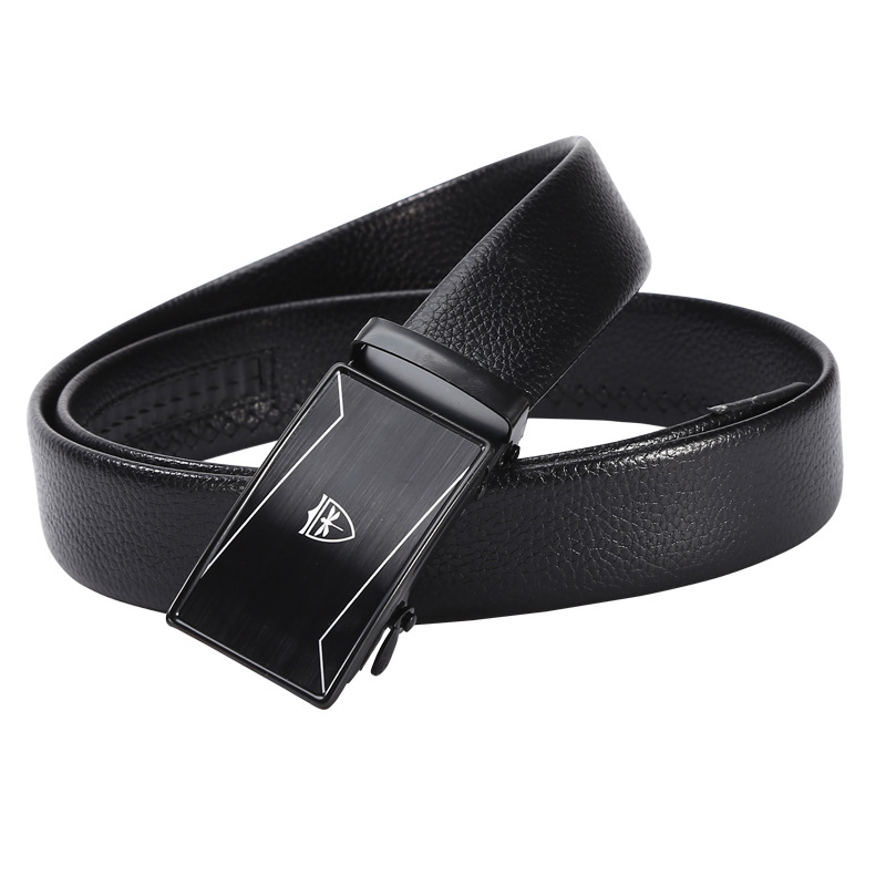 Men's belt wholesale, plain plate casual pants belt, street stall supply, automatic buckle belt for young and middle-aged people, imitation leather iron buckle Application Scenario