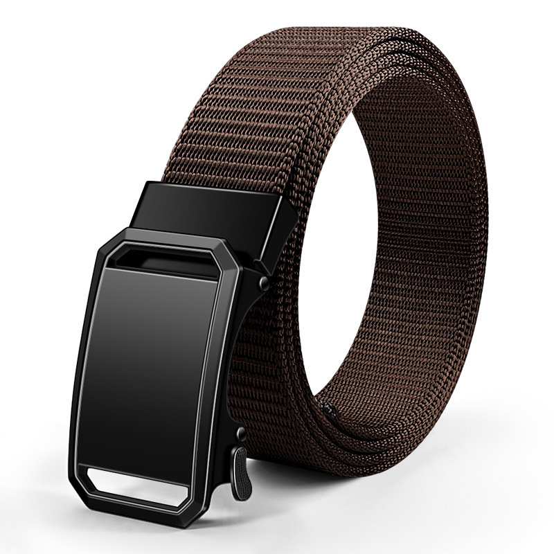 Factory wholesale automatic woven belts, nylon tactical outdoor belts, minimalist and versatile business canvas belts in stock Application Scenario