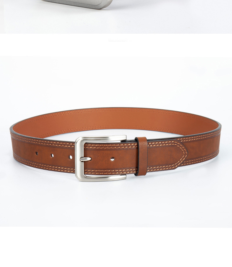 Men's cross-border trade belt with pin buckle, simple, casual, business and versatile belt wholesale manufacturer, jeans pic 11