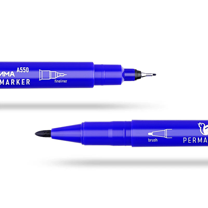 Cross-border double-headed art outlining pen, cross-border marker pen, outlining fine tip outlining pen, signature oil-based signature pen Item Picture