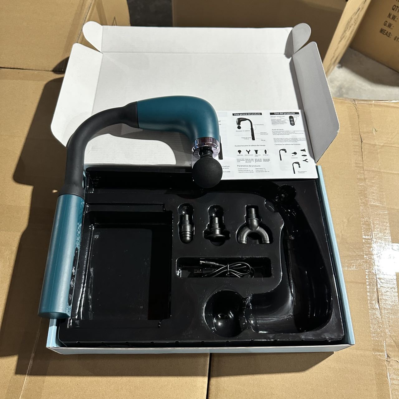 厂家直供弯头筋膜枪轻巧便携舒缓全身专业按摩现货速发居家按摩师详情3