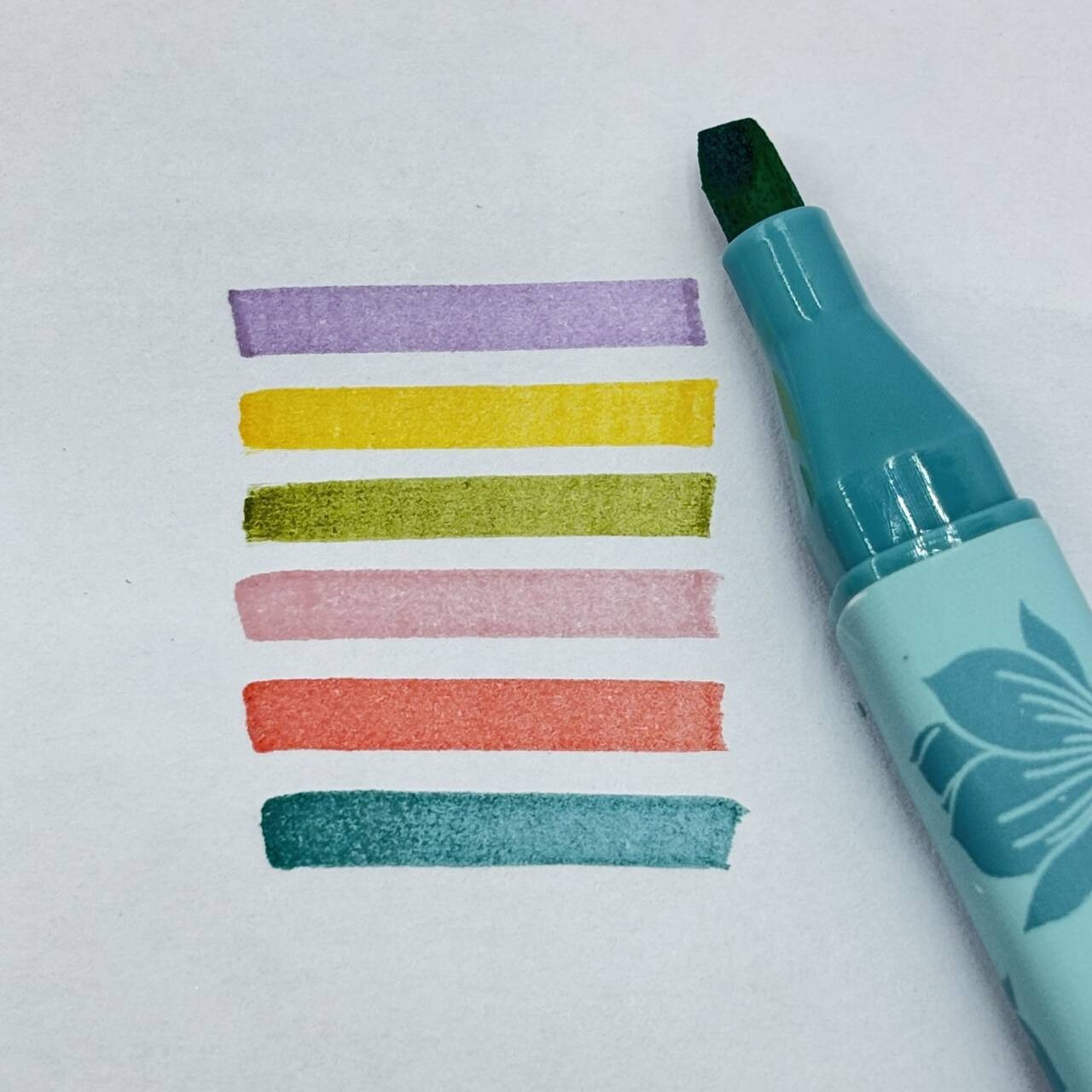 Herbal tea aroma painting highlighters, students use marker pens to mark key points, high appearance level marker pens, colored pens Specification drawing