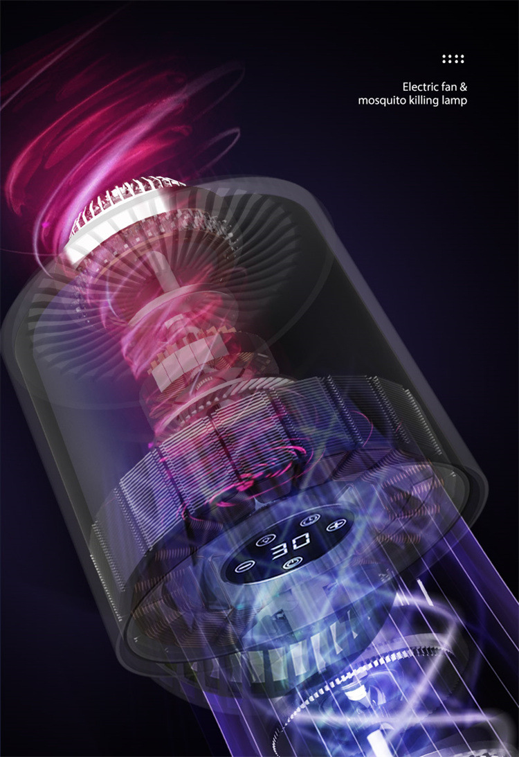 2025新款灭蚊灯电击灭蚊灯风扇二合一户外露营usb蚊子灭蚊器跨境详情12