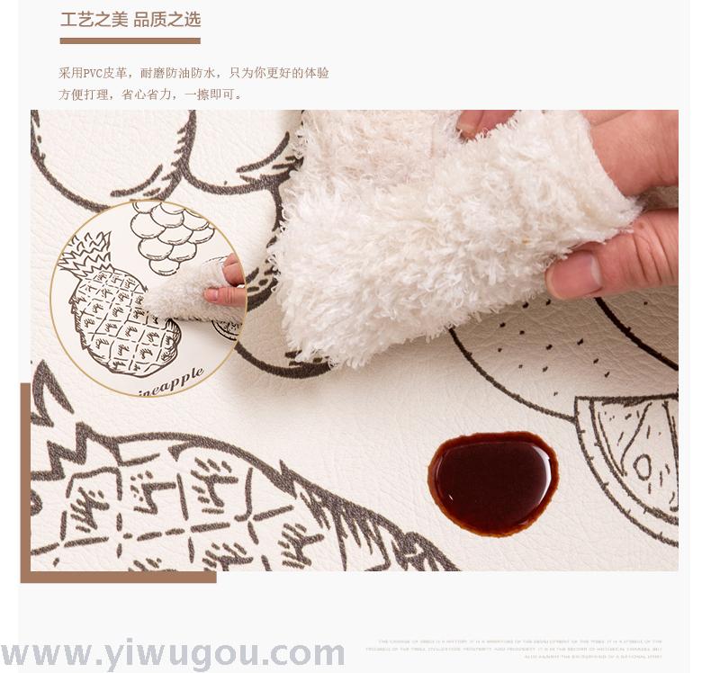 Hongri Li Nordic kitchen long strip anti-stain, waterproof and anti-slip foot mat, printed floor mat and kitchen mat pic 10