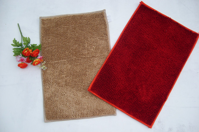 Factory direct sales of short, over-limit, red, high-quality products, easy to clean, door mat, waterproof pad details Picture