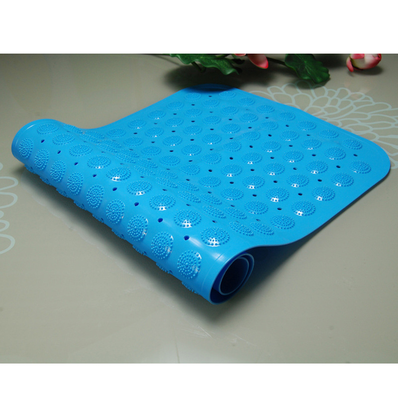 Hongri Carpet pvc floor mat, home floor mat, bathroom shower massage foot mat, solid color anti-slip bathroom mat wholesale pic 2