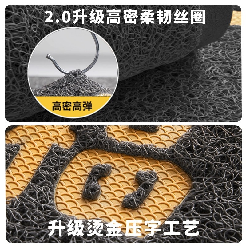 高级感防滑地垫入户门丝圈进门门口玄关脚垫入门门垫门外蹭脚垫子