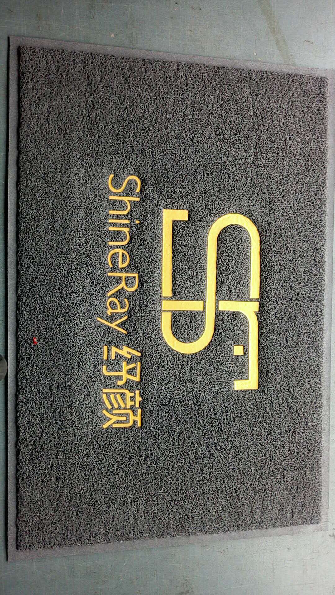 Customized pvc plastic carpet, logo, elevator week blanket, outdoor door mat, silk circle floor mat, hotel welcome blanket pic 2