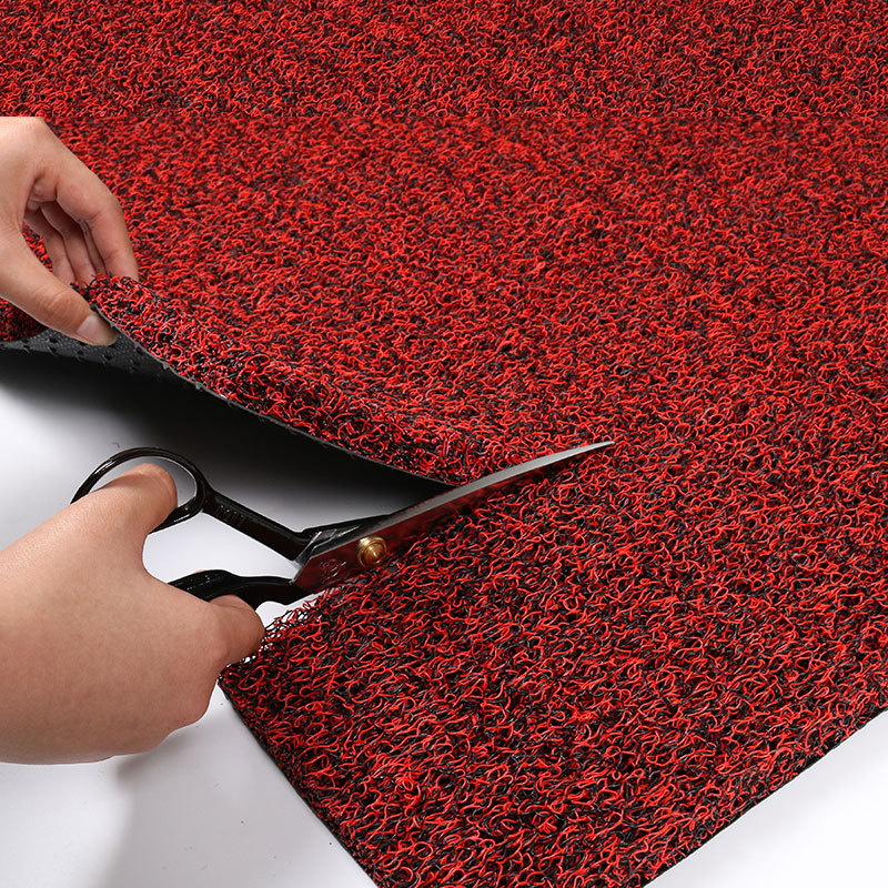 Thickened, cut-able silk ring floor MATS, plastic car floor MATS, home door MATS, anti-slip MATS, PVC carpets details Picture