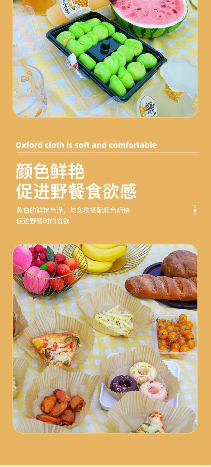 野餐垫便携野餐地垫户外加厚垫子垫沙滩垫坪地垫郊游玩野炊详情6