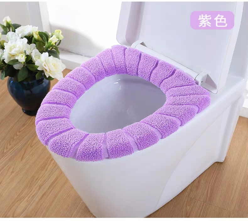 O-shaped cushion: Thin knitted toilet cushion suitable for all seasons, thickened toilet cushion for autumn and winter, O-shaped cushion Specification image