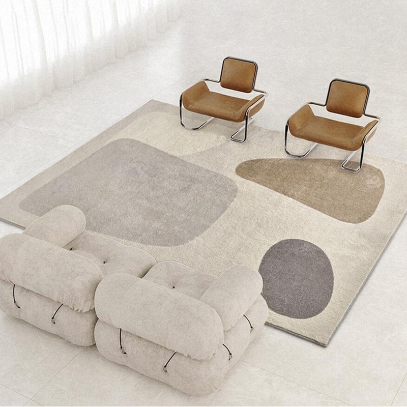 Cross-border modern and simple Morandi color living room carpets, sofas, coffee tables, blanket MATS, home bedroom bedside floor MATS, consignment Specification image