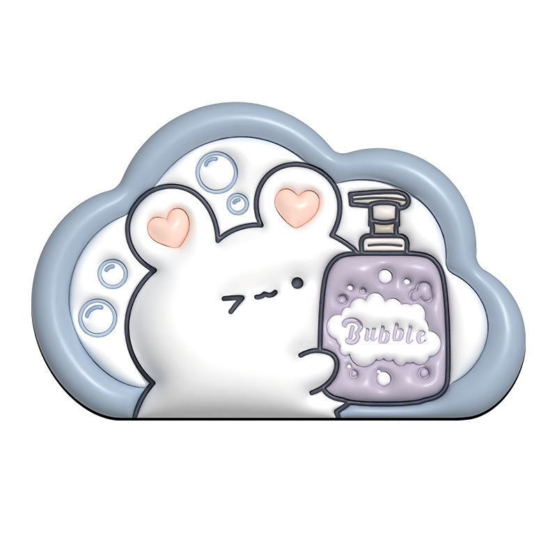 3D stereoscopic cloud floor mat, anti-slip foot mat for bathroom entrance, door mat for entering, diatom mud quick-drying absorbent mat Application Scenario