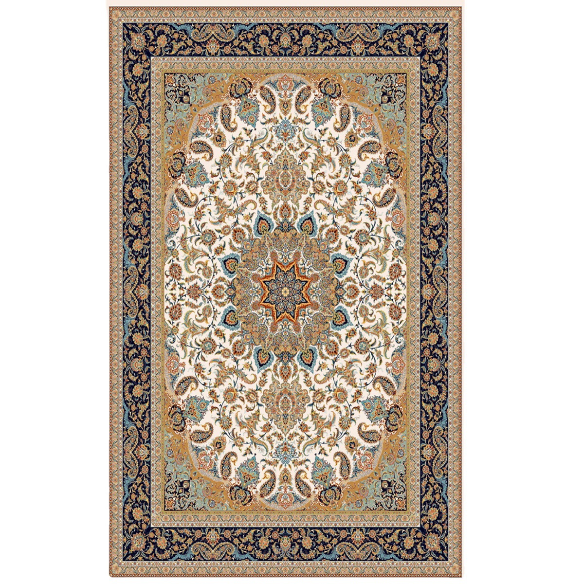 Cross-border Turkish retro living room carpet, American Middle Eastern luxury home floor mat, Persian classical court carpet Application Scenario