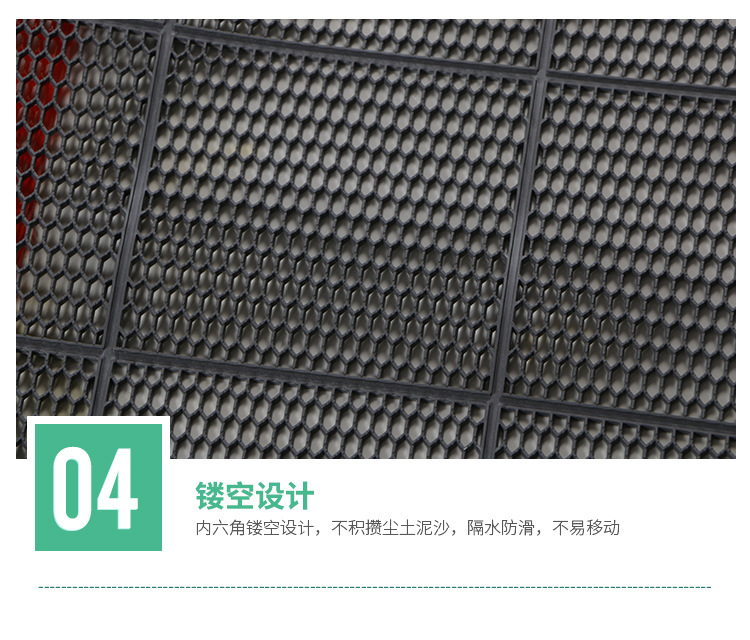 Wholesale of modern, simple and anti-slip PVC roll floor MATS from Hongri Carpet. Direct sales from the manufacturer of transparent hollow anti-slip MATS pic 7