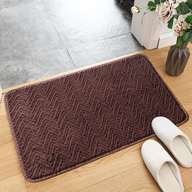New jacquard curved carpet, kitchen bathroom, anti-slip doormat, bathroom absorbent mat, living room and bedroom entrance floor mat