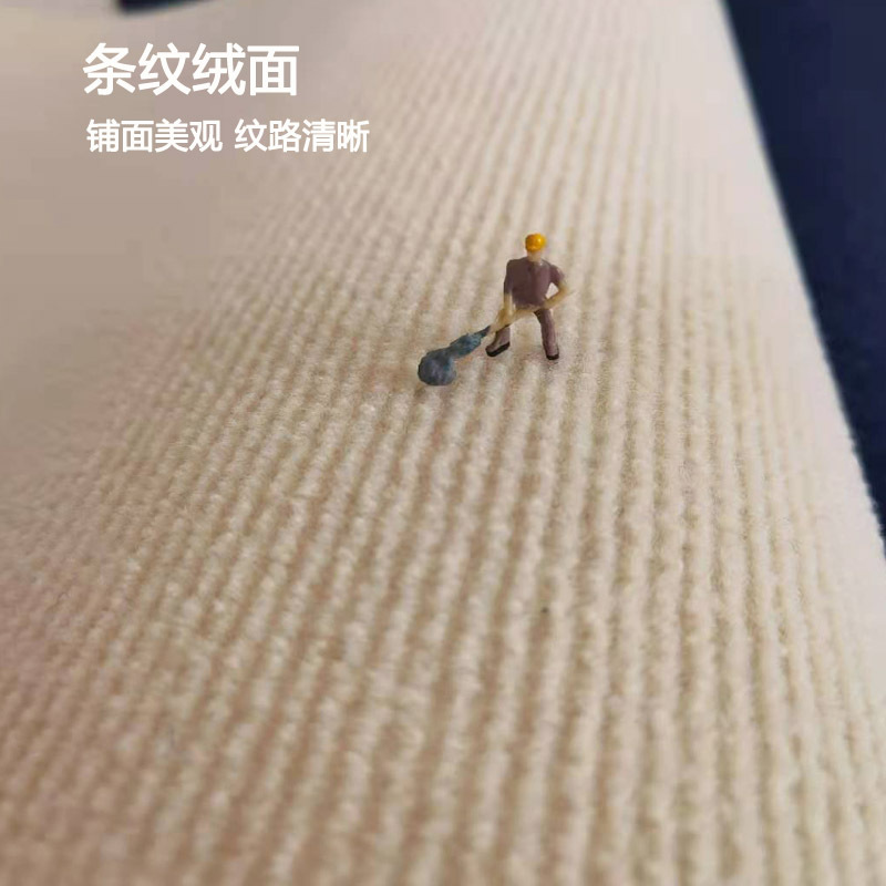 The entire home bedroom is covered, while the commercial office, live-streaming room, and the bed are all covered with an InS-style photo carpet in off-white