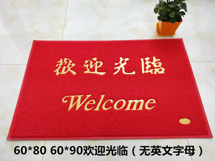 Welcome to the floor mat for safe home entrance and exit. It is a thick anti-slip welcome carpet and green and blue floor mat pic 6