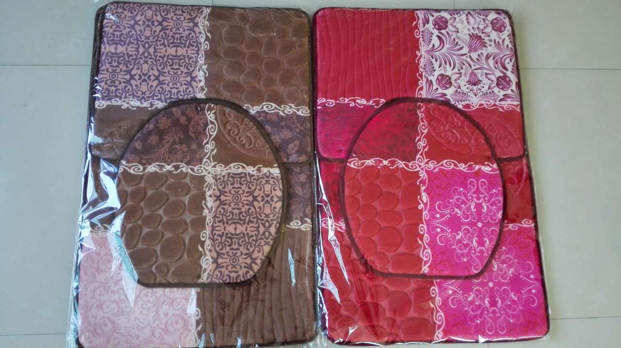 Direct sales from the manufacturer of three-piece stone printed floor MATS with anti-slip, waterproof and multi-functional features