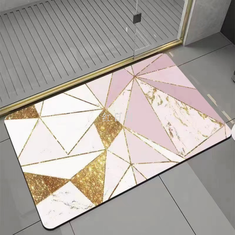 European-style fashionable entrance door MATS, bedroom door MATS, kitchen floor MATS, bathroom absorbent floor MATS, anti-slip MATS, and toilet oil-proof MATS Item Picture