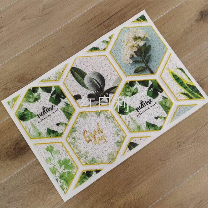 Red Sun Carpet 3D Brushed and Printed Mat for Living Room, Bathroom and Home Floor MATS - Spring, Summer, Autumn and Winter Scenery Series pic 4