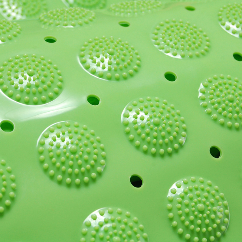 Hongri Carpet pvc floor mat, home floor mat, bathroom shower massage foot mat, solid color anti-slip bathroom mat wholesale pic 5