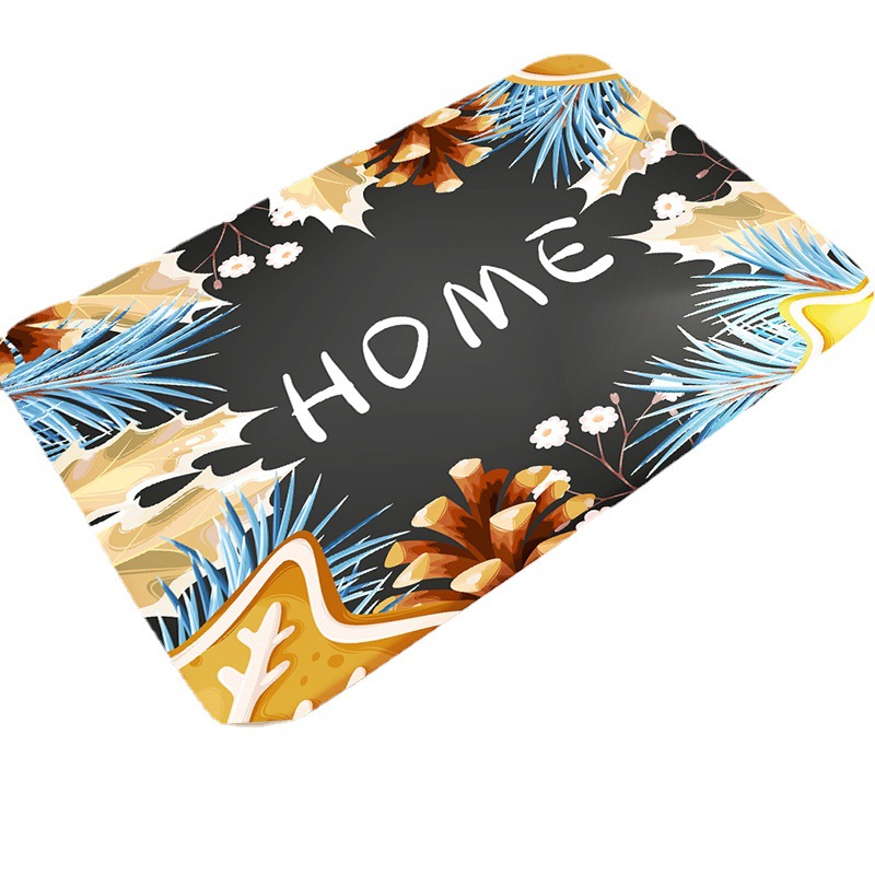 Hongri Factory supplies carpet imitation cashmere bathroom door MATS, imitation cashmere absorbent MATS and anti-slip MATS Application Scenario