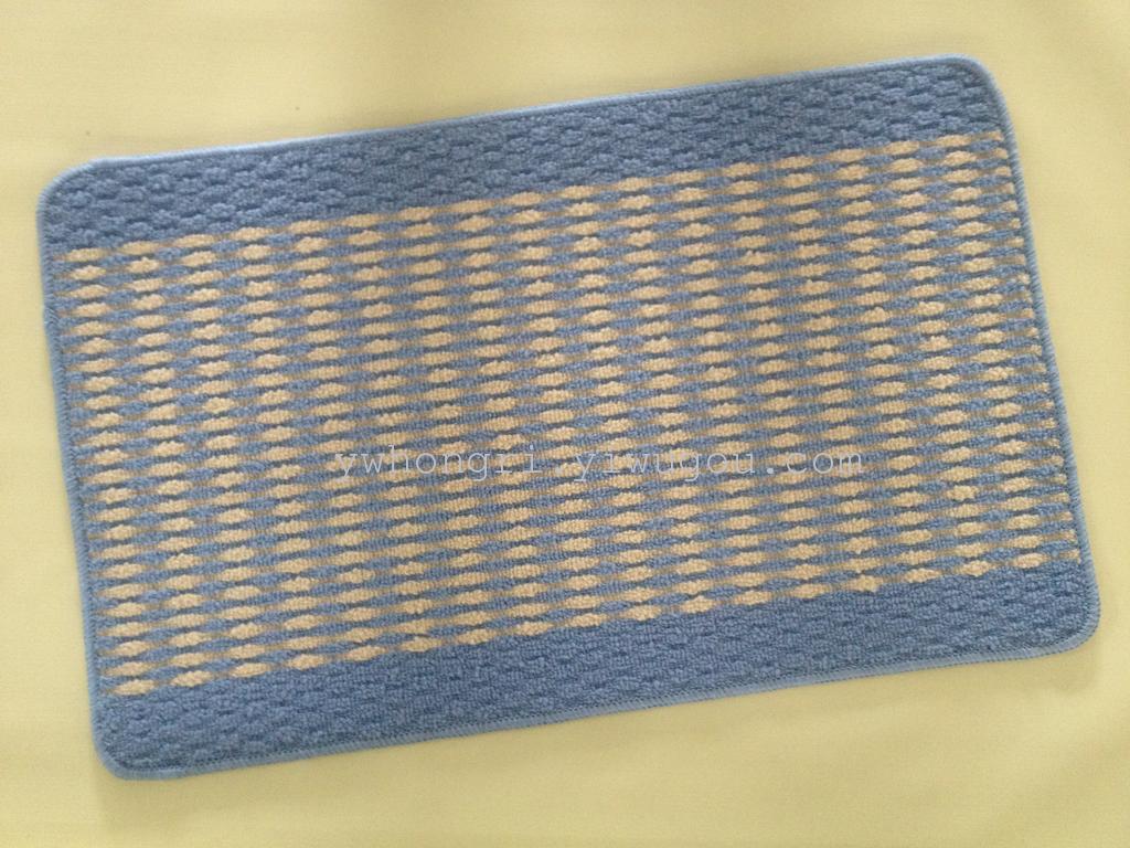 Hongri Carpet Factory direct sales of two-color high and low circle bathroom anti-slip MATS and room door MATS