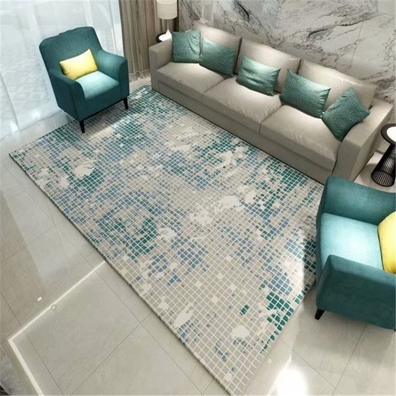 Red Sun Carpet: Simple hotel bedroom rectangular carpet, home soft furnishings, Nordic living room sofa, coffee table, anti-slip carpet Specification image