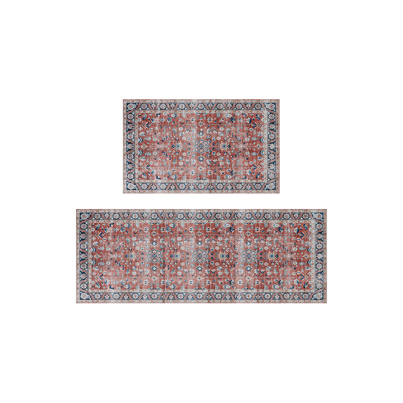 Bohemian ethnic style kitchen carpet, cross-border Amazon entrance long strip floor mat, thickened anti-slip short pile mat Item Picture