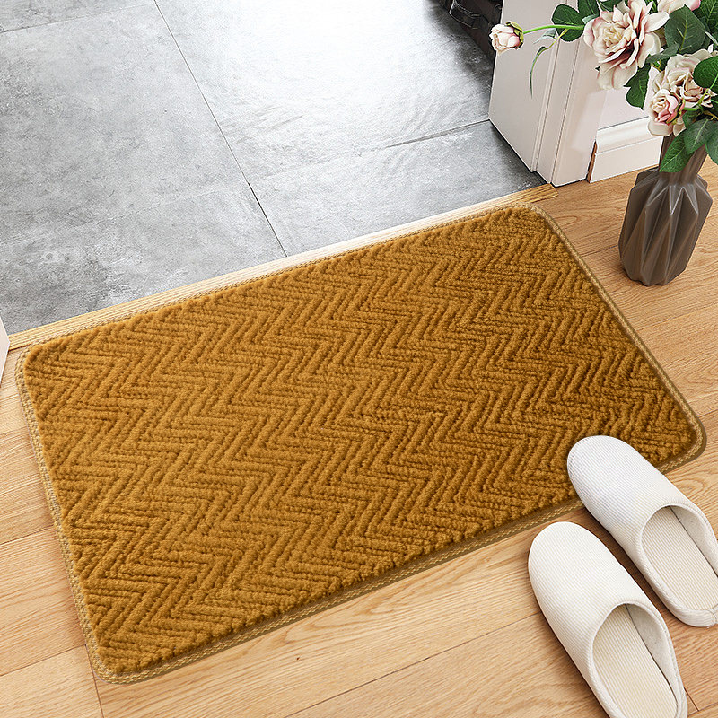 New jacquard curved carpet, kitchen bathroom, anti-slip doormat, bathroom absorbent mat, living room and bedroom entrance floor mat Specification image