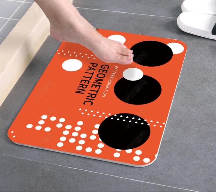 European-style fashionable entrance door MATS, bedroom door MATS, kitchen floor MATS, bathroom absorbent floor MATS, anti-slip MATS, and toilet oil-proof MATS Specification image