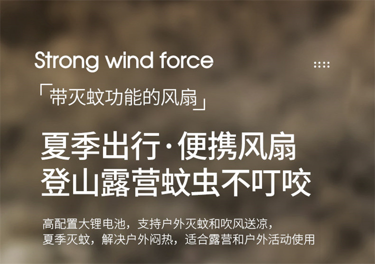 2025新款灭蚊灯电击灭蚊灯风扇二合一户外露营usb蚊子灭蚊器跨境详情7