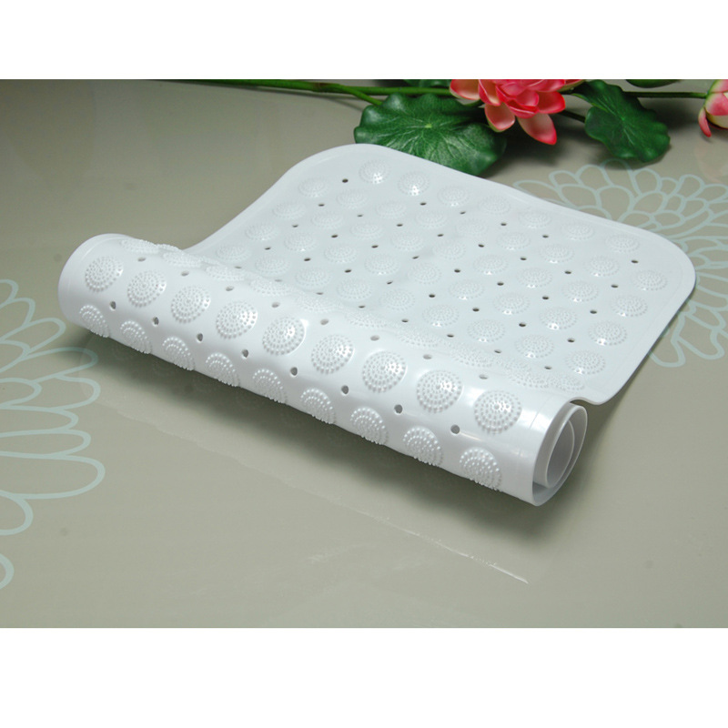 Hongri Carpet pvc floor mat, home floor mat, bathroom shower massage foot mat, solid color anti-slip bathroom mat wholesale pic 4