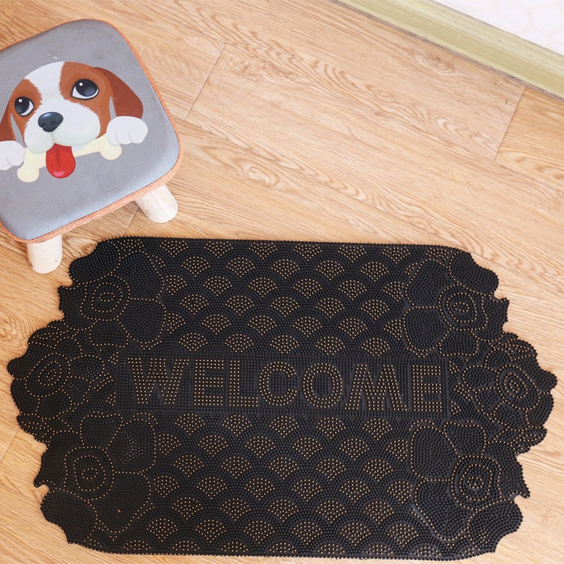 厂家批发PVC复合底格子地垫脚垫客厅浴室耐磨防滑垫卷材满铺地毯