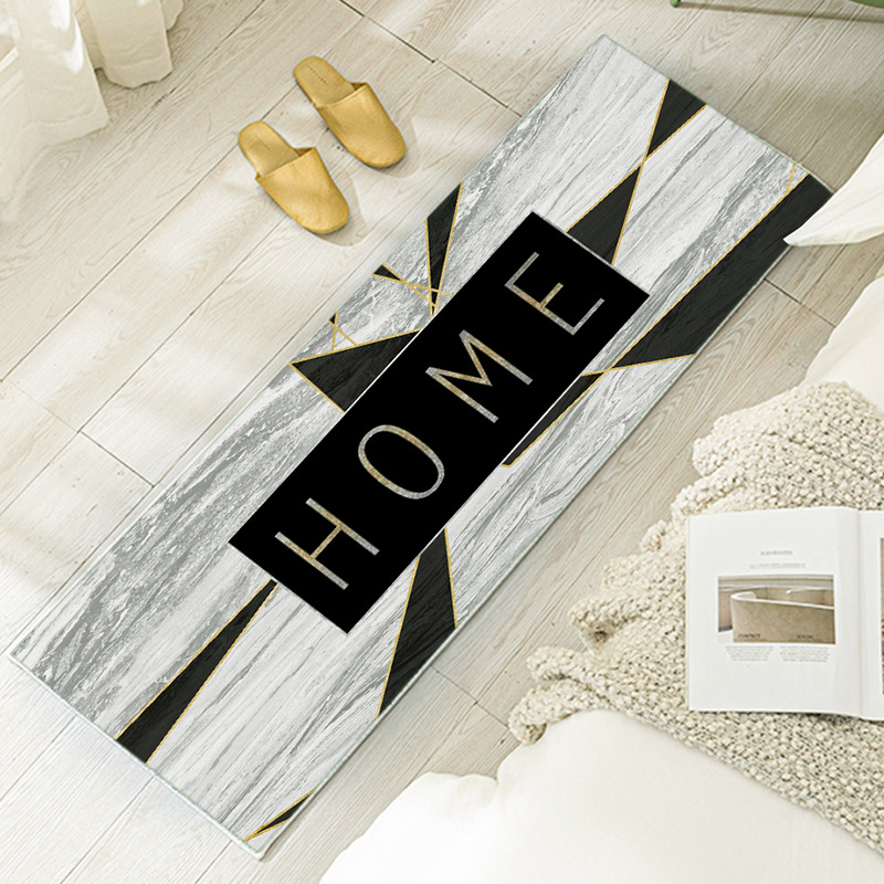 Red Sun carpet printed kitchen floor mat carpet Oil-absorbing and water-absorbing anti-slip mat Door mat details Picture