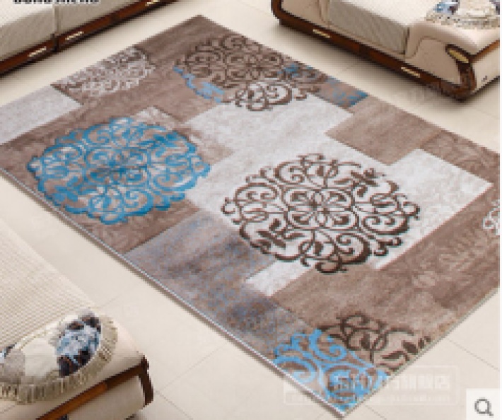The Simple Flower Language Blue Dream series block blanket is waterproof and anti-slip, suitable for living rooms, bedrooms, studies, etc pic 4