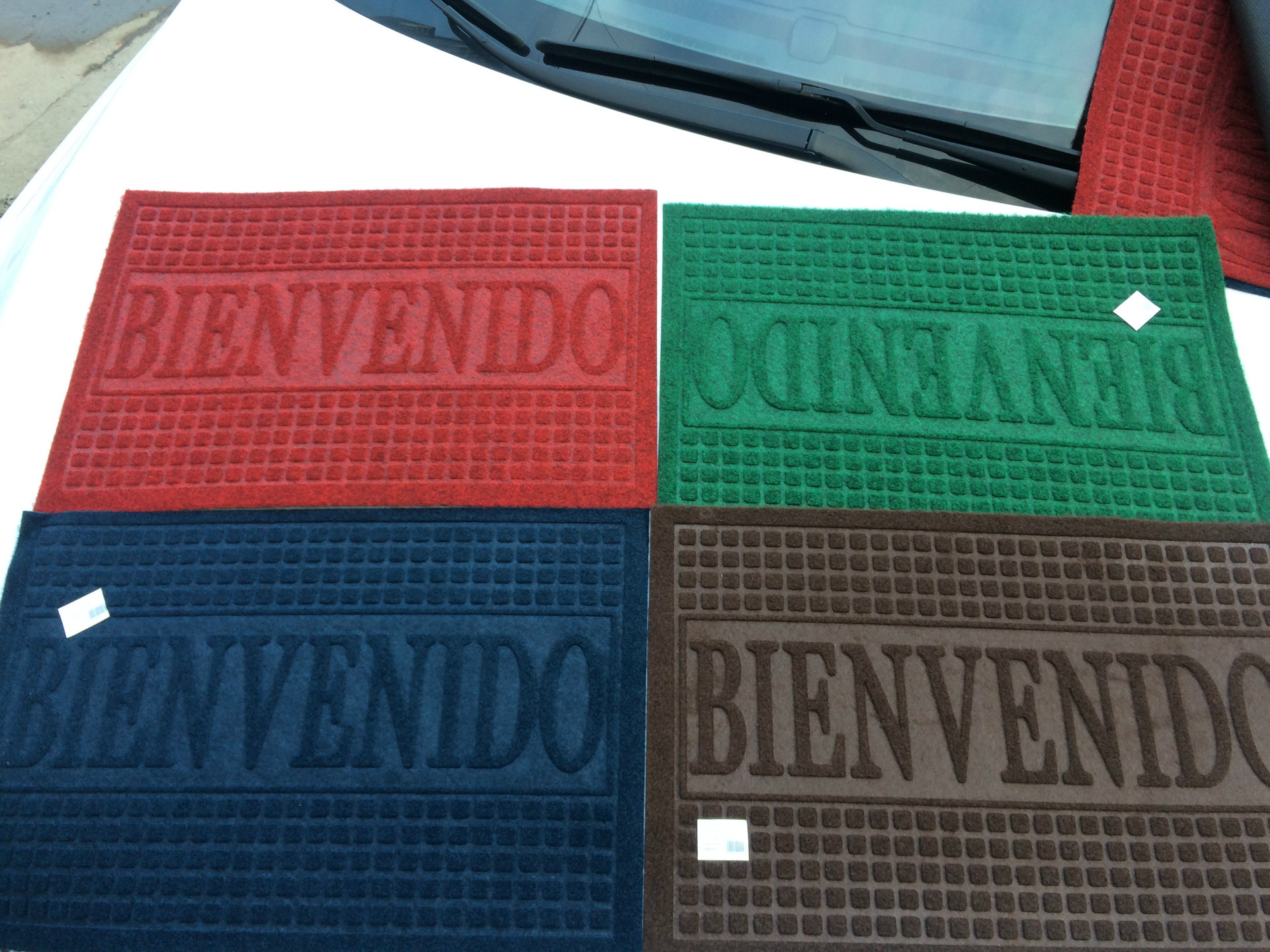 Cheap Spanish-language textured and embossed doormat, best-selling floor mat and anti-slip mat pic 3