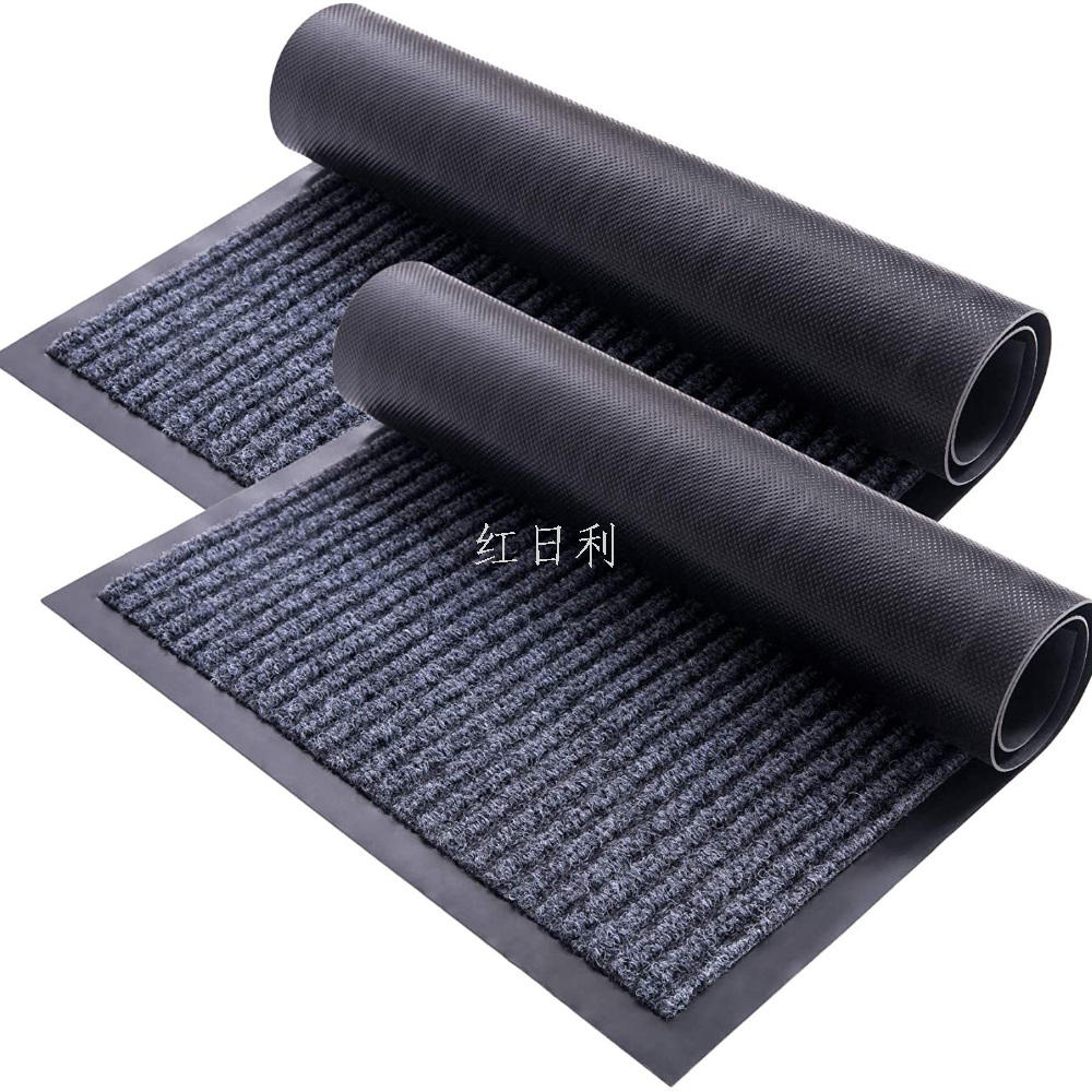Hongri Carpet's double-striped anti-slip door mat products are unique and easy to clean. Welcome to call for orders Item Picture