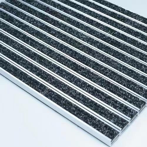 Professional aluminum alloy dust-proof and dust-removing floor mat carpet manufacturer, durable aluminum alloy mud scraper mat