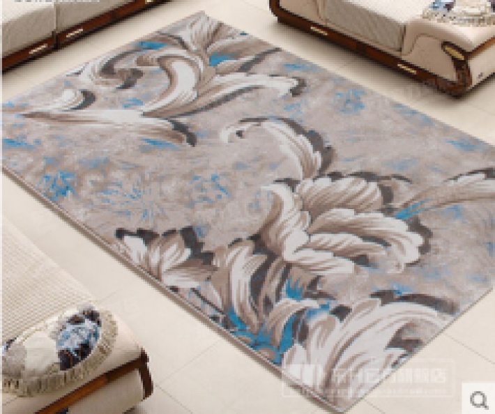 The Simple Flower Language Blue Dream series block blanket is waterproof and anti-slip, suitable for living rooms, bedrooms, studies, etc pic 1