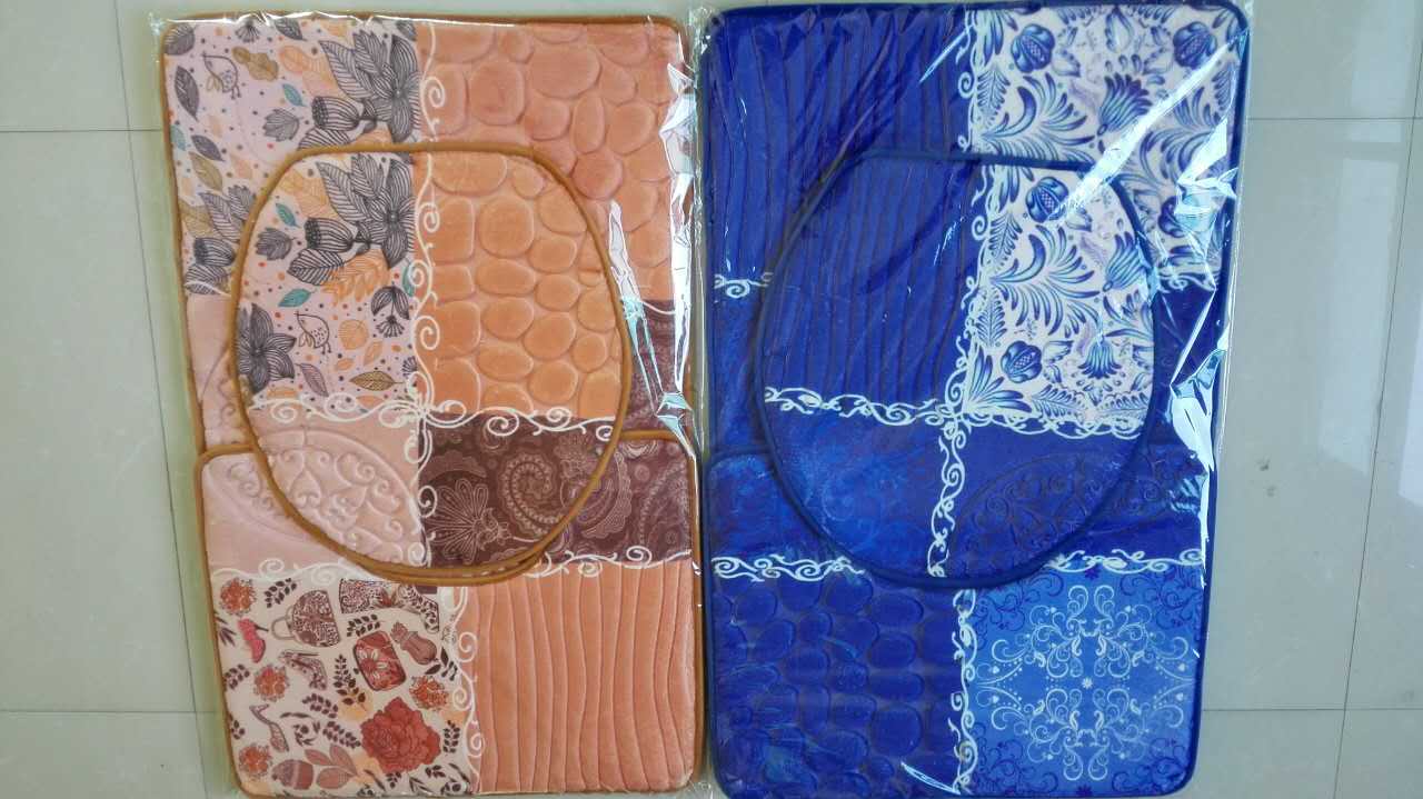 Direct sales from the manufacturer of three-piece stone printed floor MATS with anti-slip, waterproof and multi-functional features details Picture