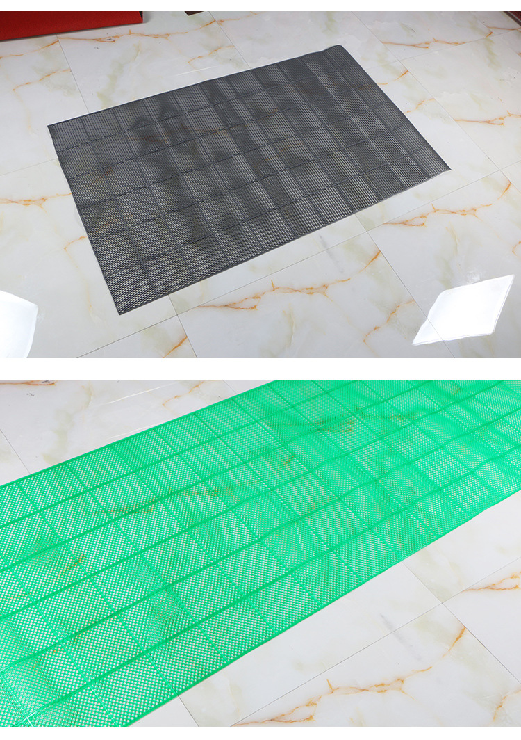 Wholesale of modern, simple and anti-slip PVC roll floor MATS from Hongri Carpet. Direct sales from the manufacturer of transparent hollow anti-slip MATS pic 11